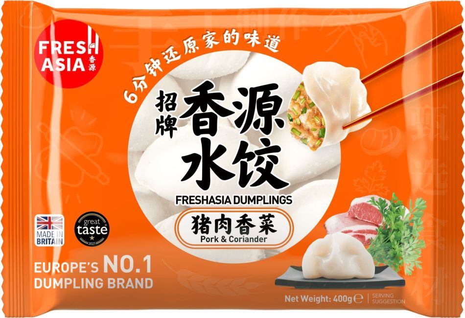 Fresh Asia Bevroren Varkens & Koriander Dumplings 400g