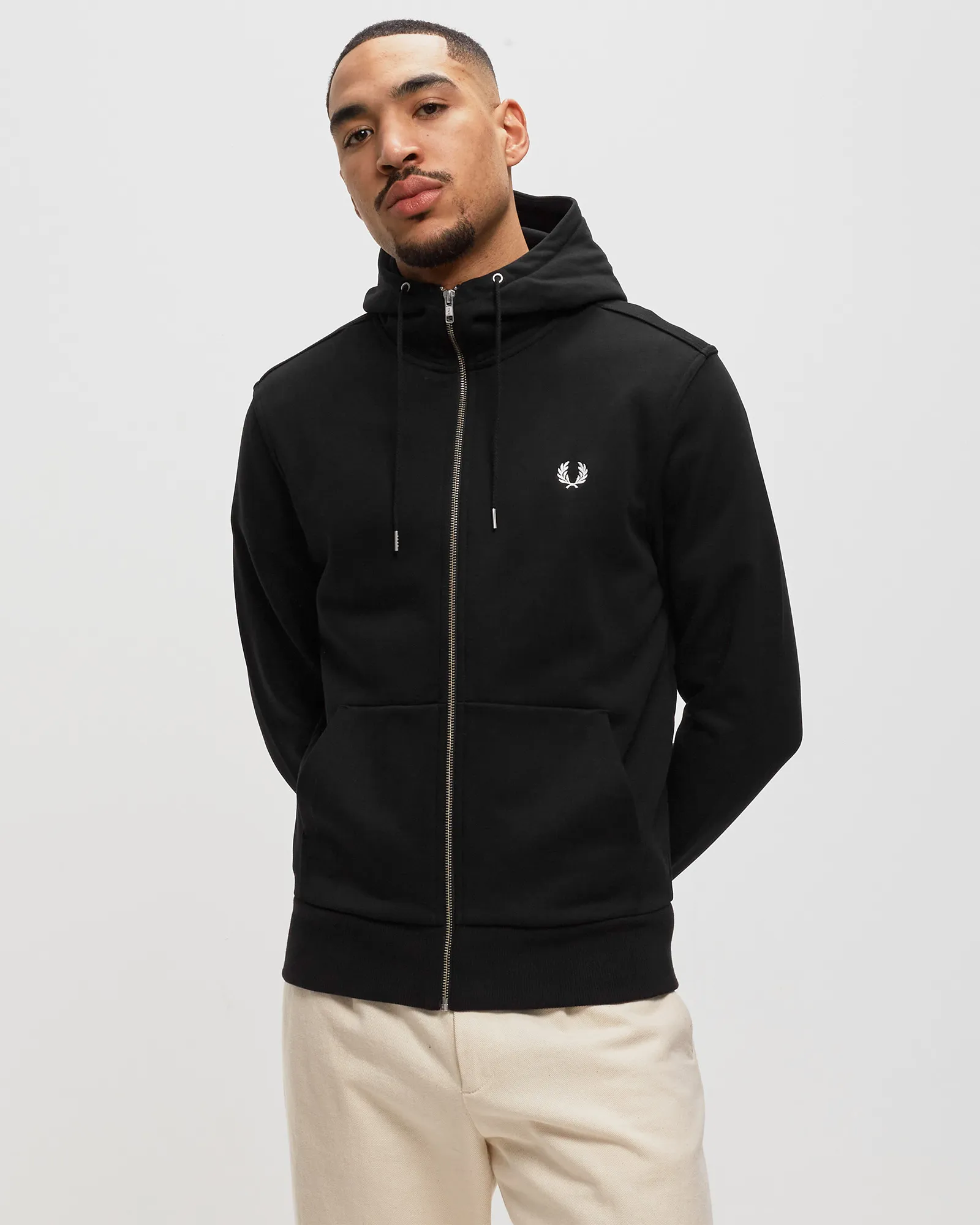Fred Perry HOODED ZIP THROUGH SWEATSHIRT