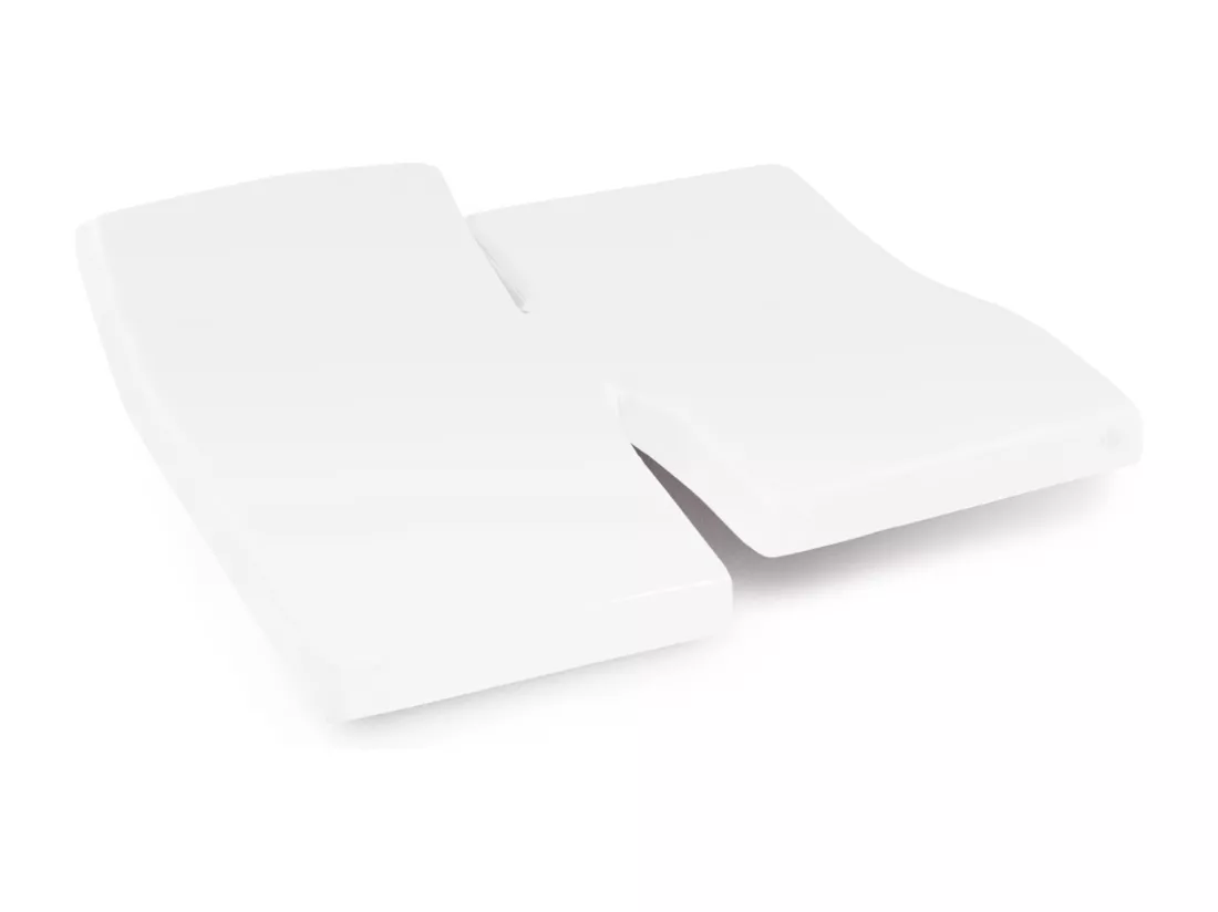 Protège matelas imperméable 2x100x220 cm lit articulé TPR bonnet 30cm ARNON molleton coton contrecollé polyuréthane