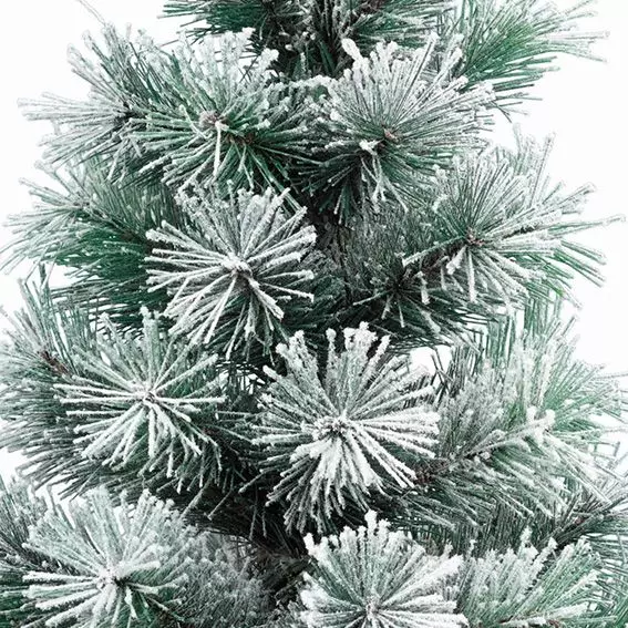 Sapin artificiel de Noël Edmonton H75 cm Vert enneigé