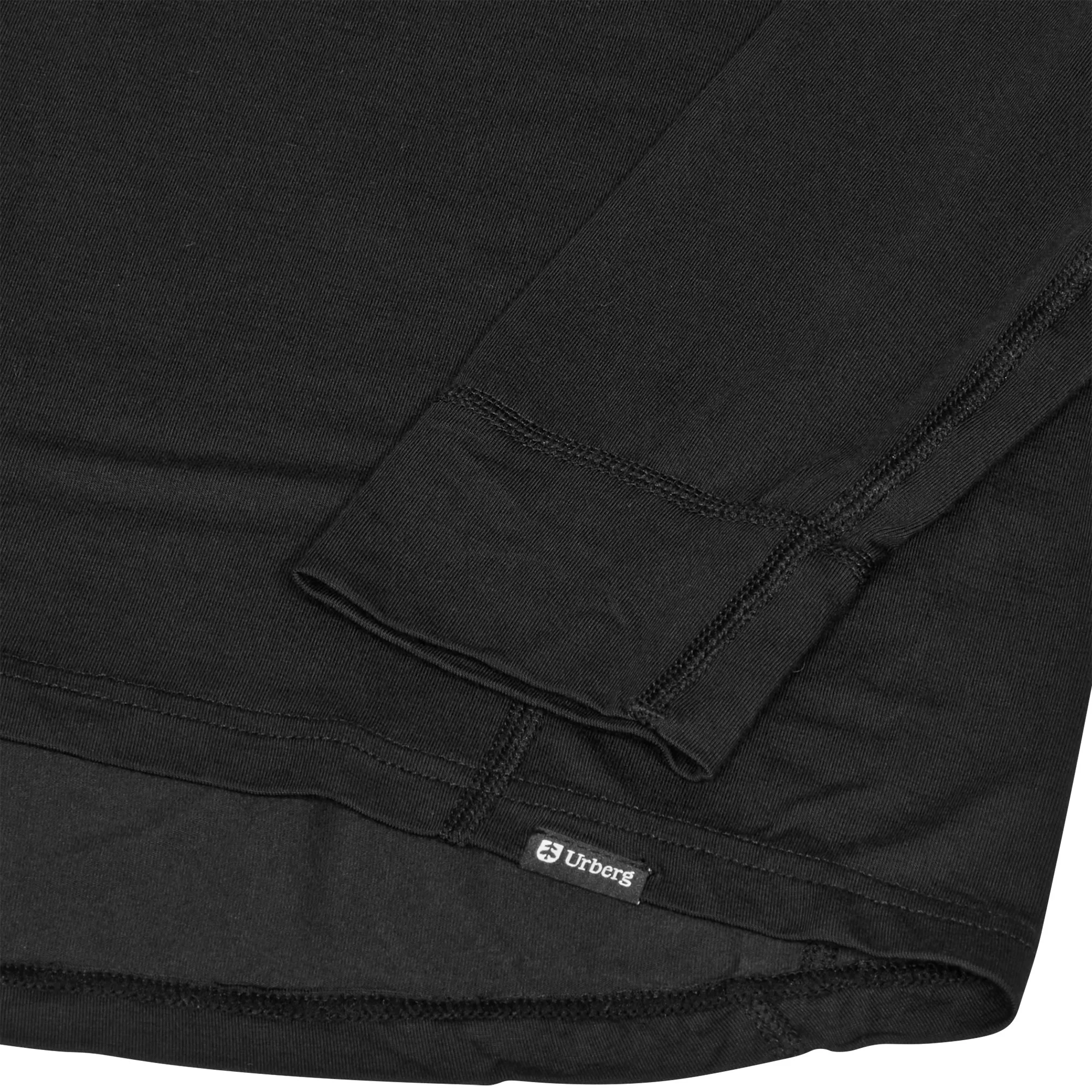Urberg Men's Solid Tree Base Layer Top Black Beauty