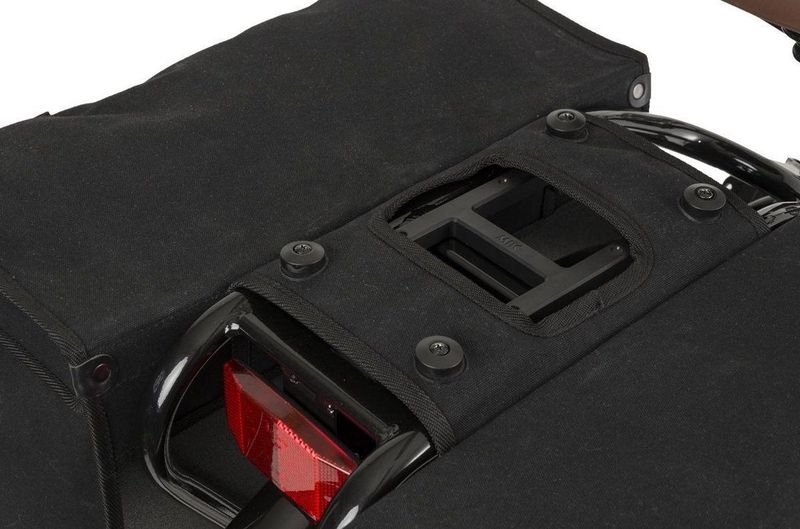 Fastrider Canvas 37 Dubbele Fietstas Zwart - 65L