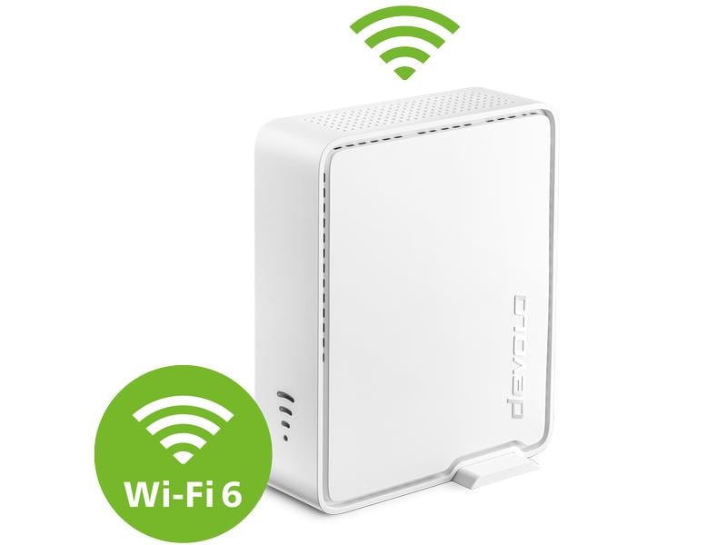 devolo WiFi 6 Repeater 5400 Einfach schneller: Der leistungsstarke Repeater mit Wi-Fi 6 und Mesh-WLAN