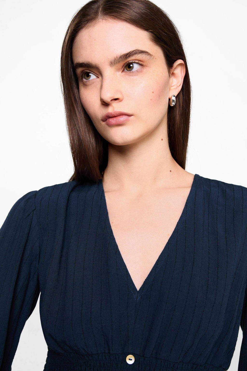 MANGO TEEN midi jurk marine