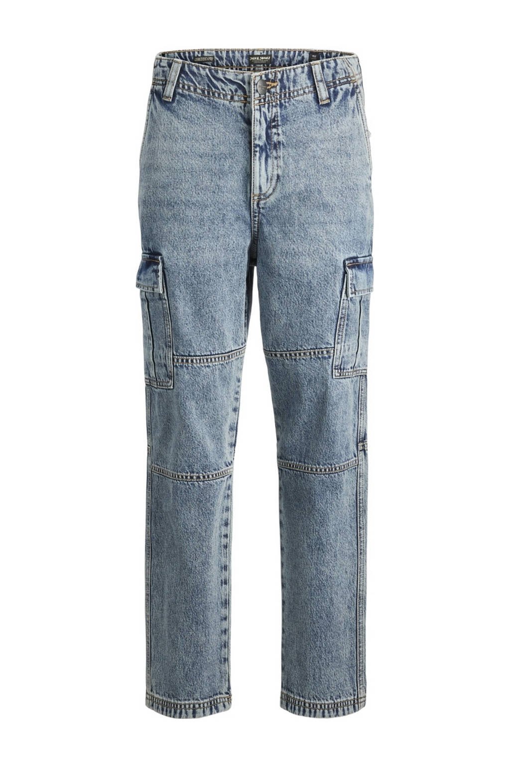 JACK & JONES loose fit jeans JJICHRIS JJWADE blue denim