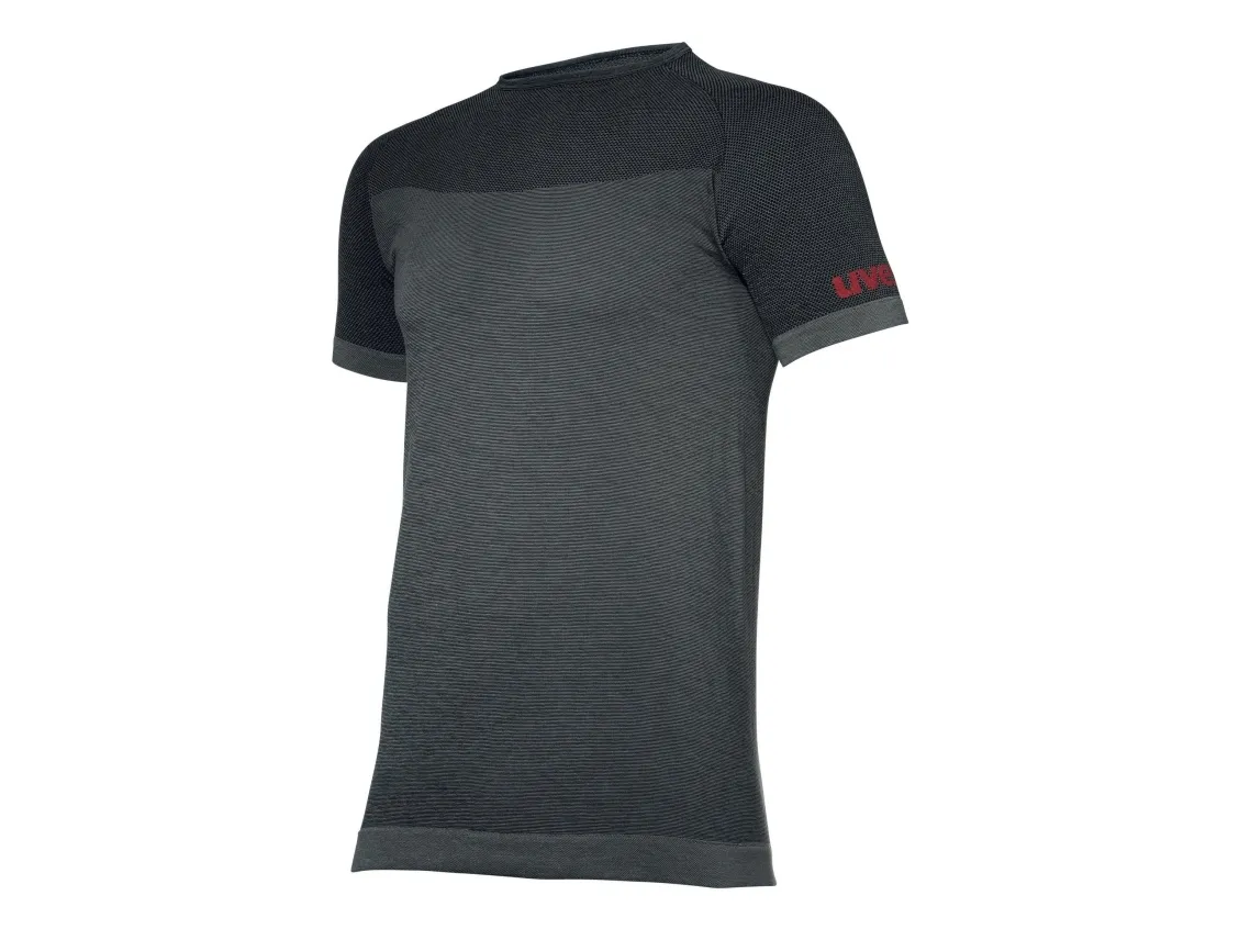 Uvex suXXeed ESD, T-shirt, Voksen, Hanstik, Sort, Grå, Mønster, XL/XXL