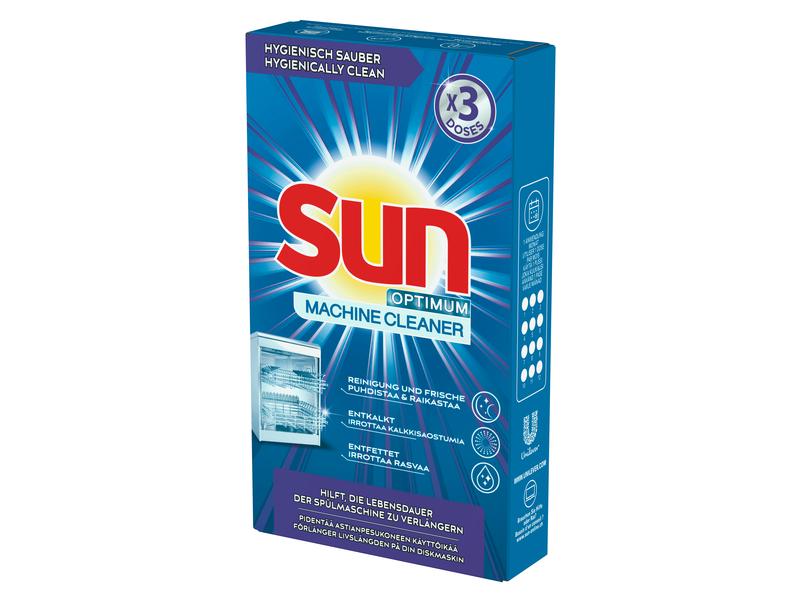 SUN All-in-1 Boost Maschinenpfleger Pulver 3 x 40 g Hochwirksamer Spülmaschinenreiniger für eine längere Lebensdauer