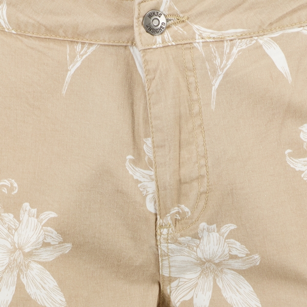 Unsigned heren short beige met print