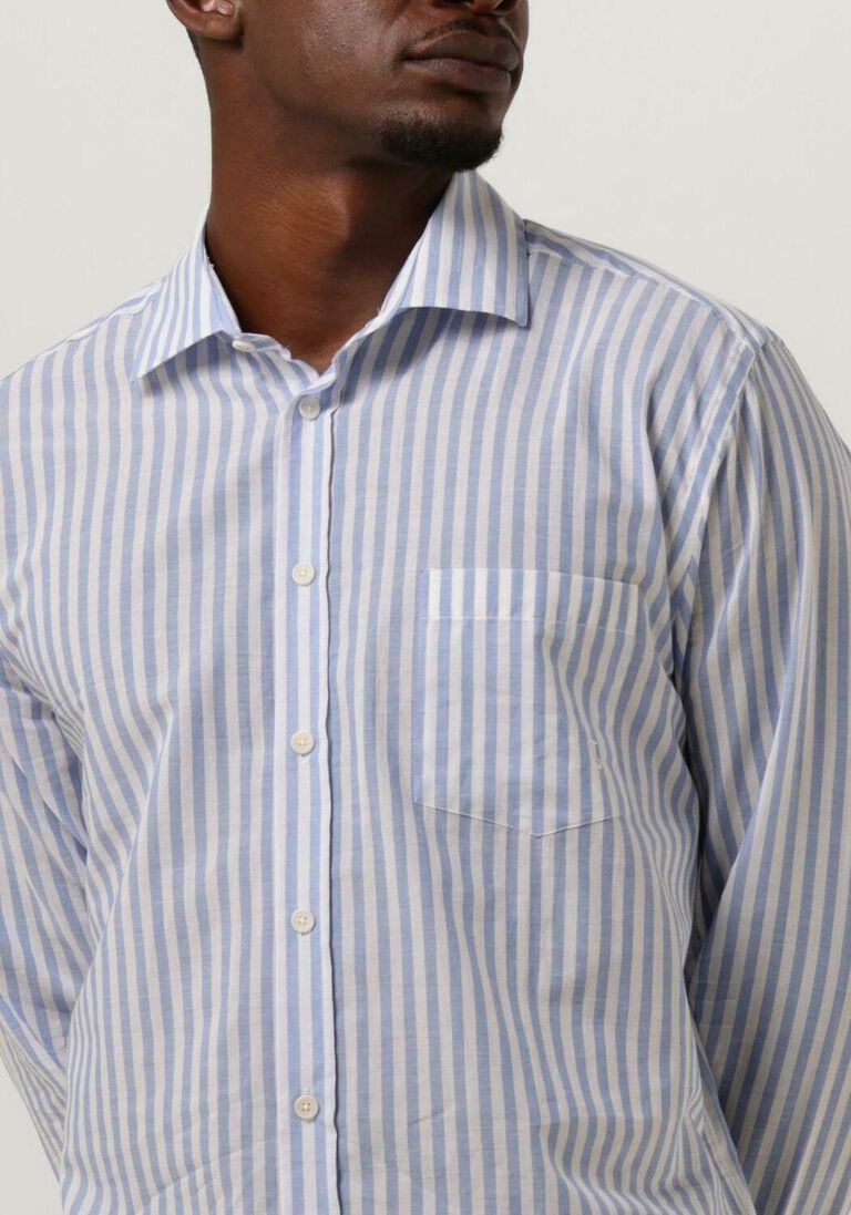BUTCHER OF BLUE blauwe butcher of blue casual overhemd stevie stripe shirt