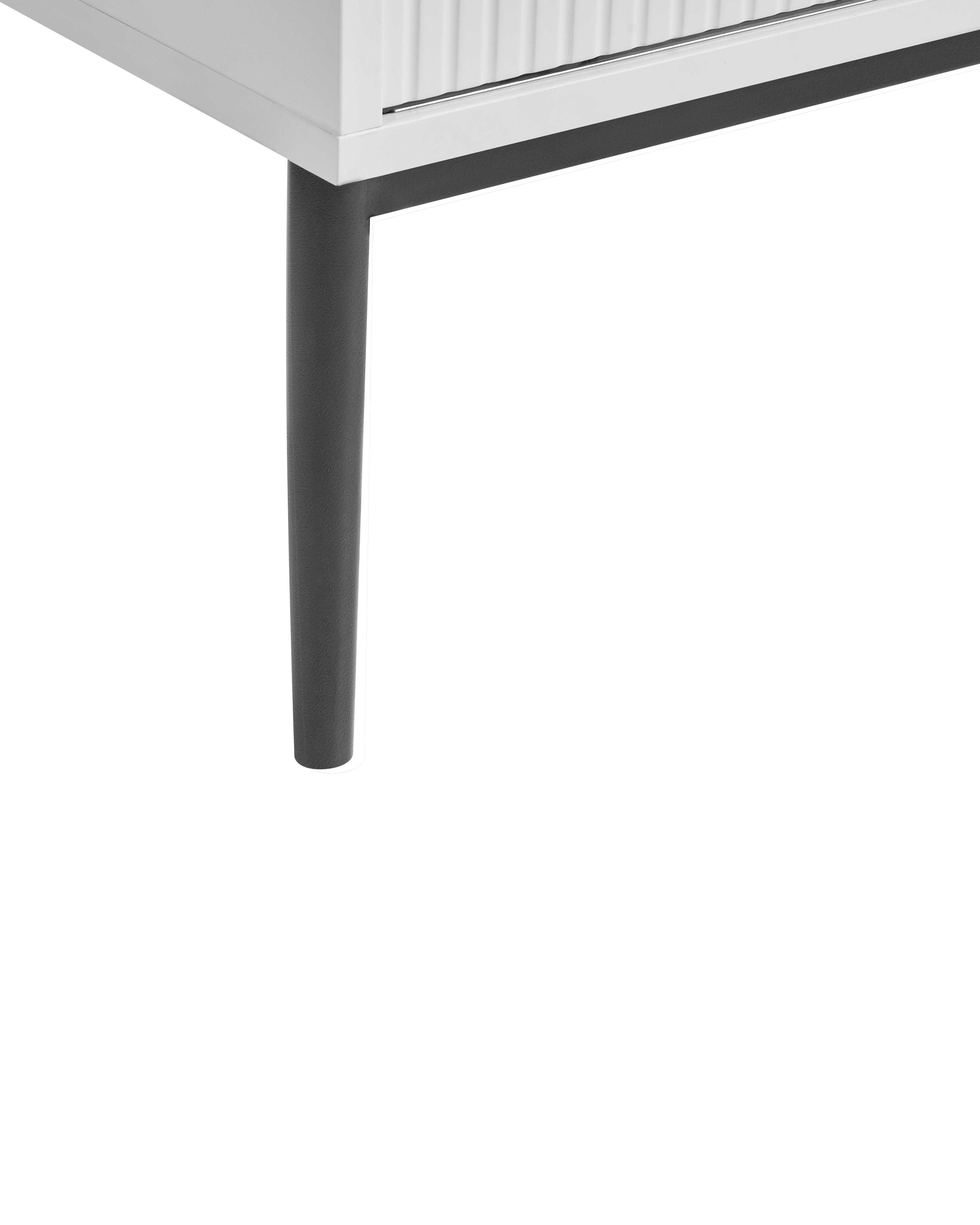 Dressoir met glazen deuren LEDUC Wit