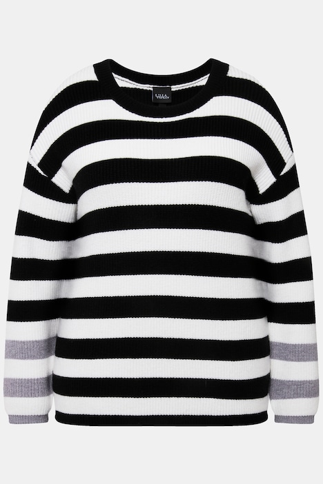 Pullover, Ringel, Rundhals, Langarm