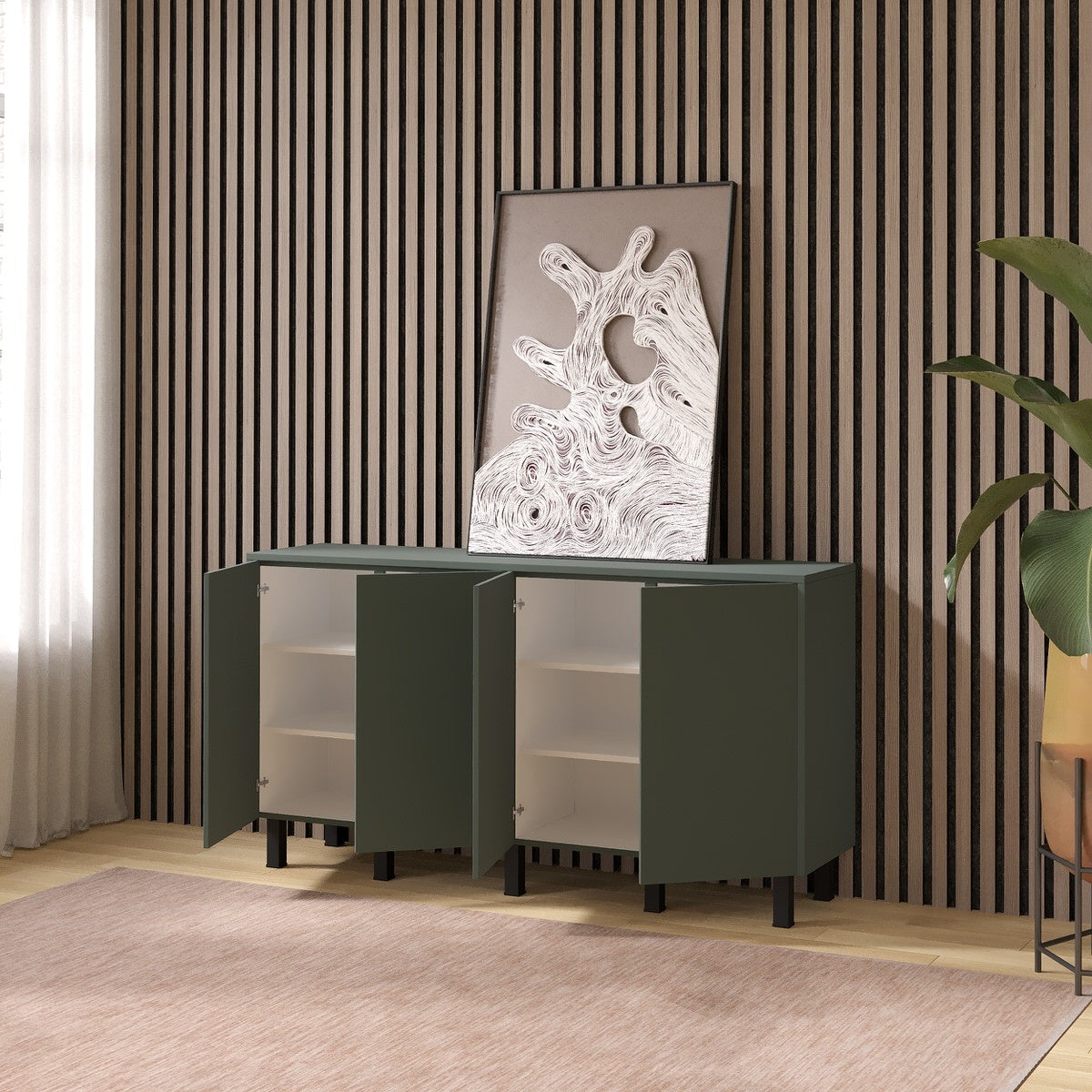 Artego Design Pastell Ayaya 163 cm Dressoir Eucalyptus