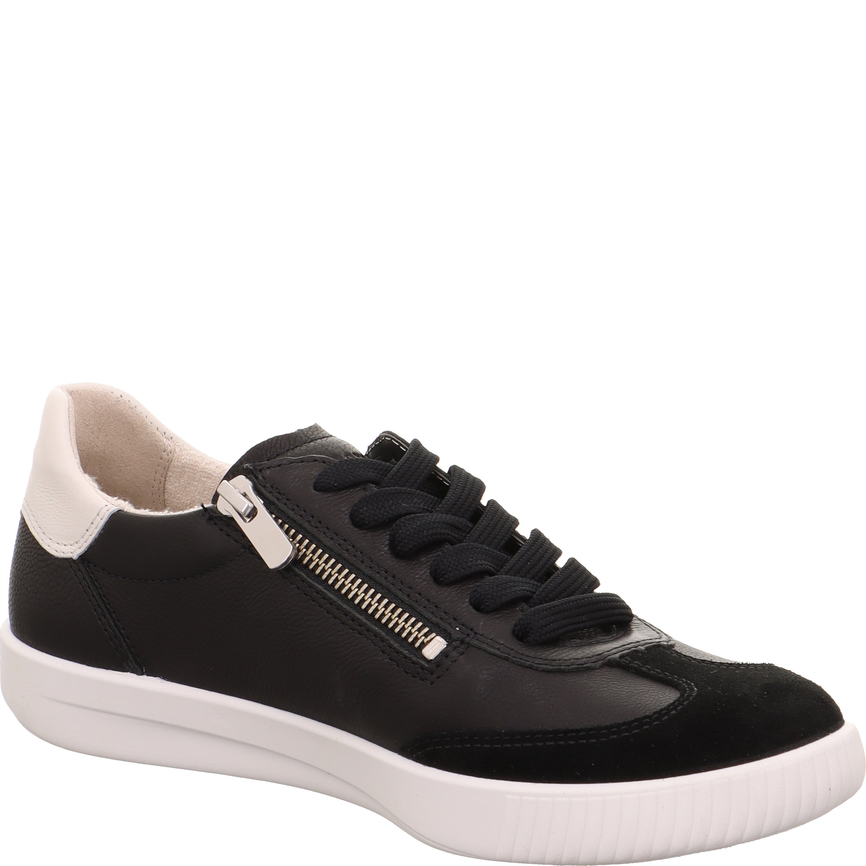legero SILENCE Damen  Sneaker low mit Schnürung - Farbe: Schwarz - Größe: 7.5