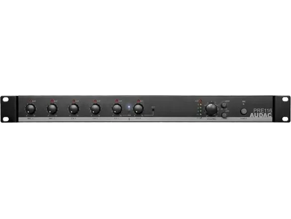 Audac PRE116 - Analogmikser - 6 kanaler - rackversion