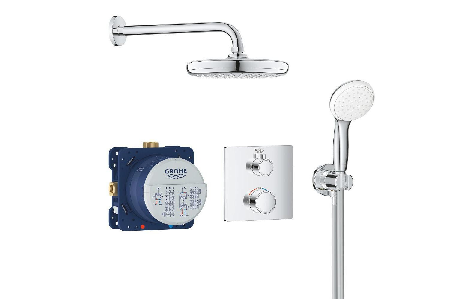 Duschsystem Grohtherm, Tempesta 210<br>Brausegarnitur