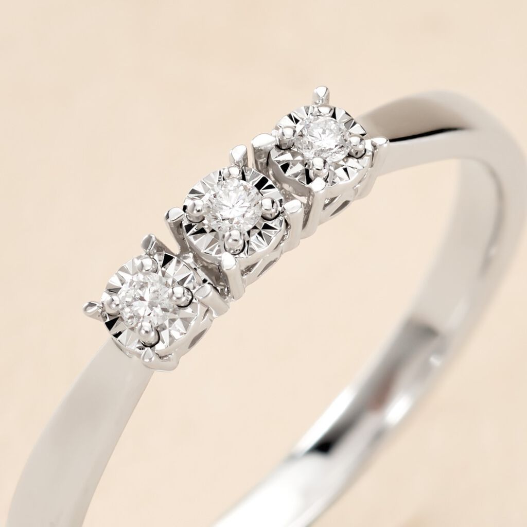 Bague Diamotion Or Blanc Diamant