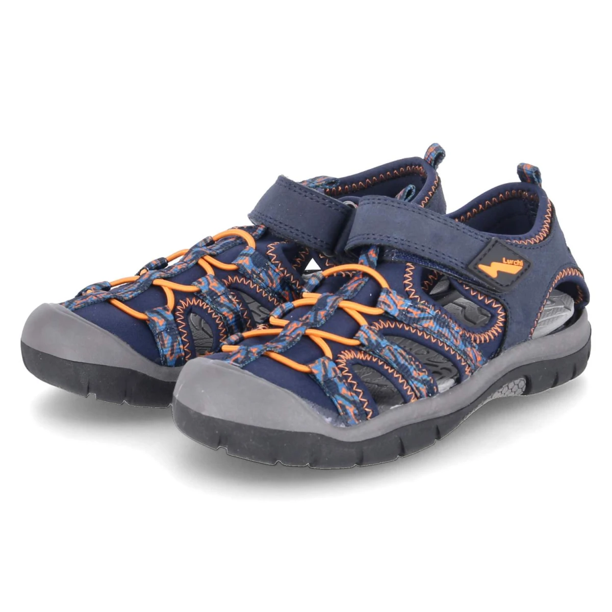 LurchiOutdoorsandalen - navy-orange