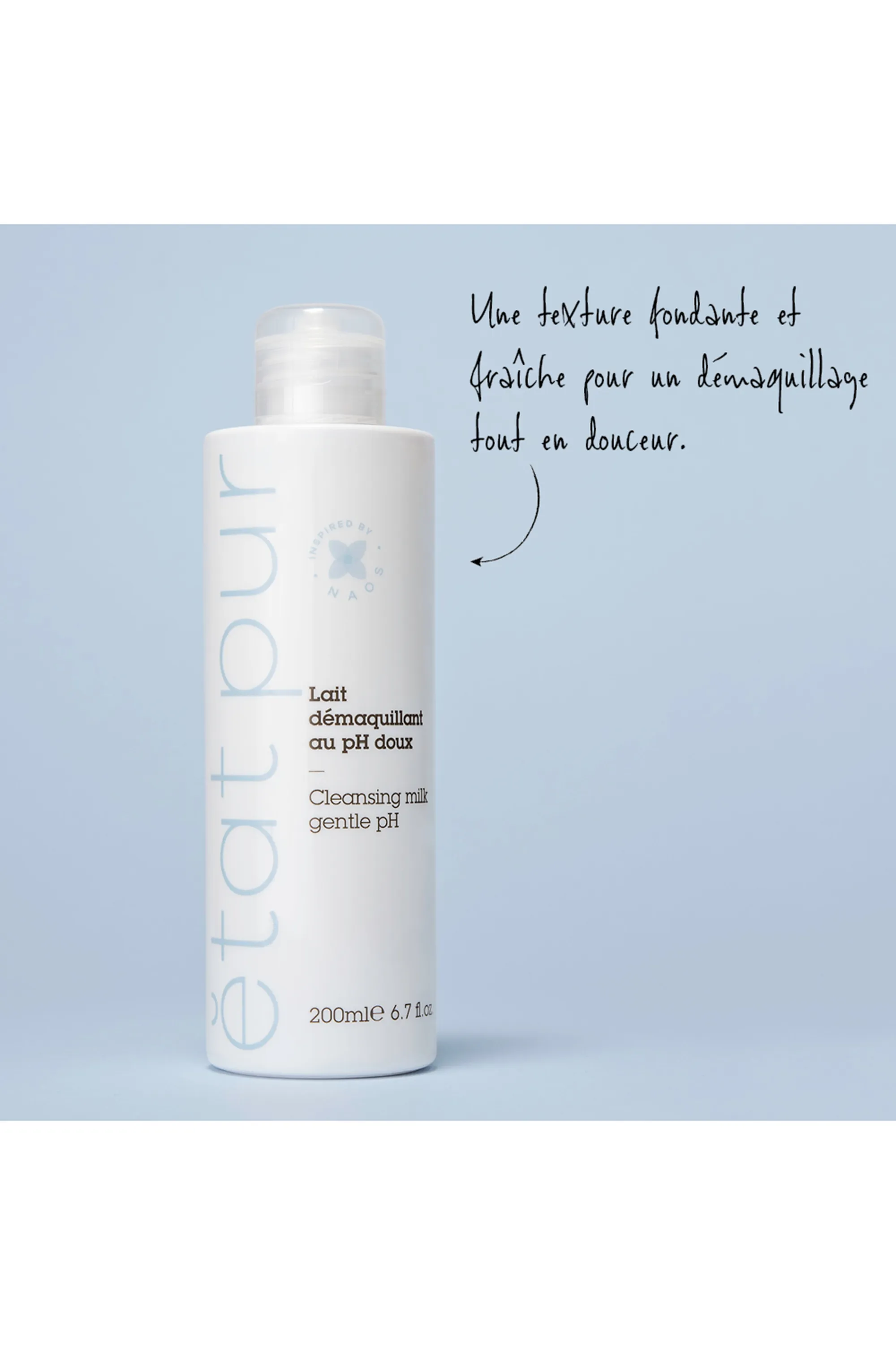 Etat Pur Lait démaquillant au pH doux visage et yeux-200 ml