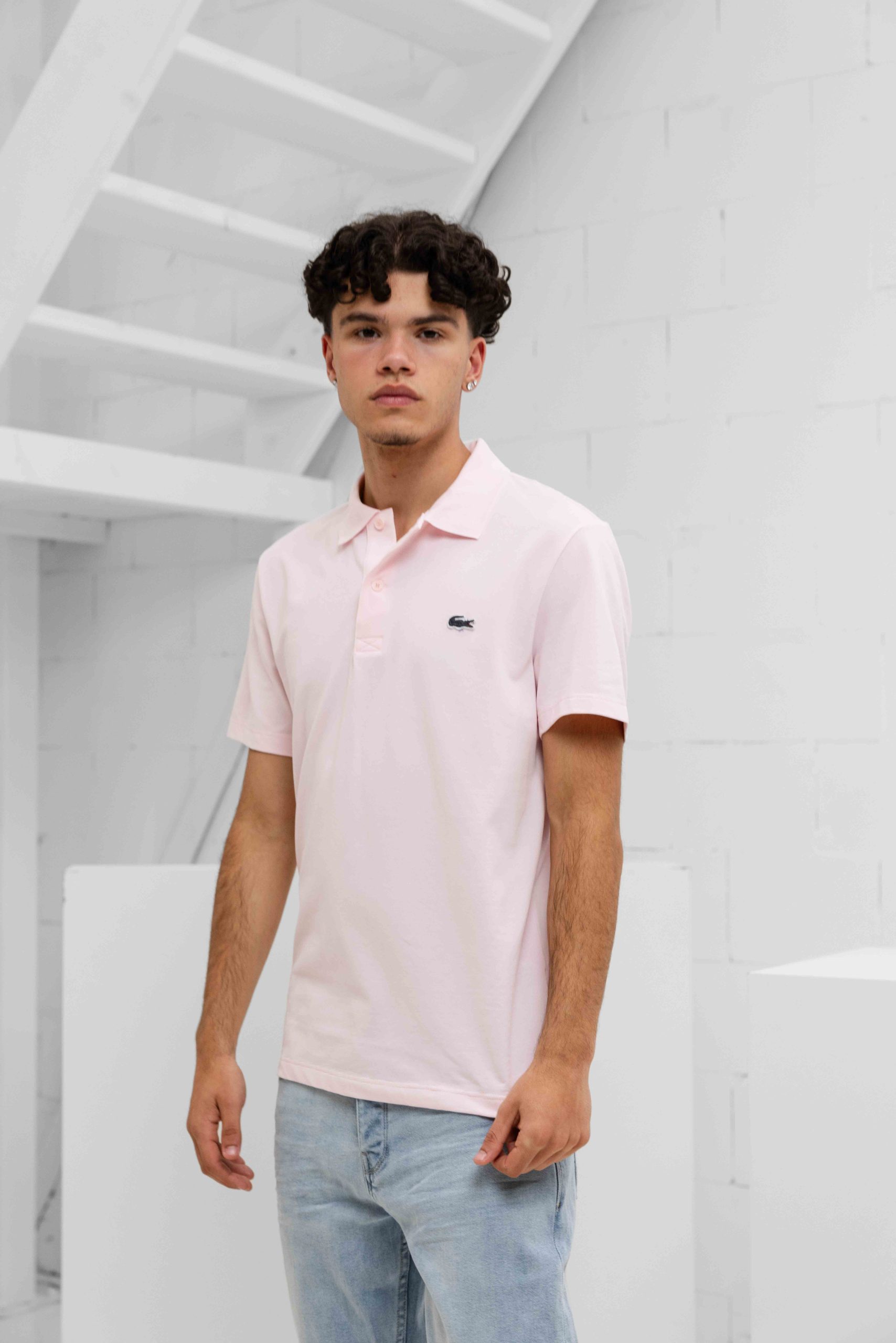 Lacoste Polo Heren Roze