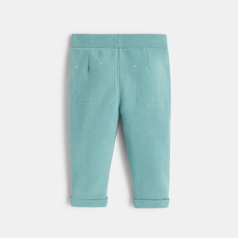 Jogging molleton vert bébé garçon
