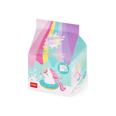 Legami Yummy Yummy - Bloc-notes - 70 x 70 mm - 250 feuilles - licorne
