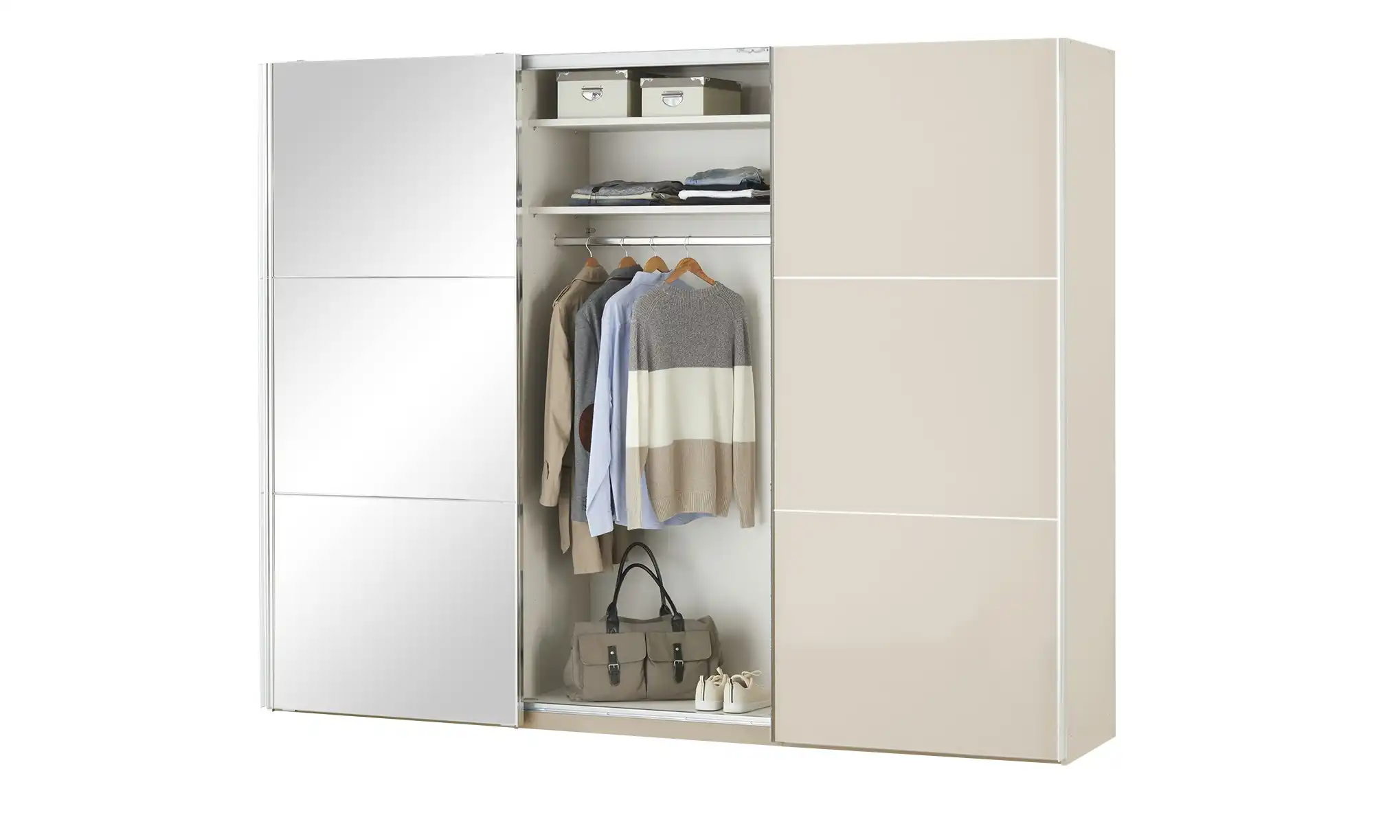 Schwebetürenschrank Ensenso Glas