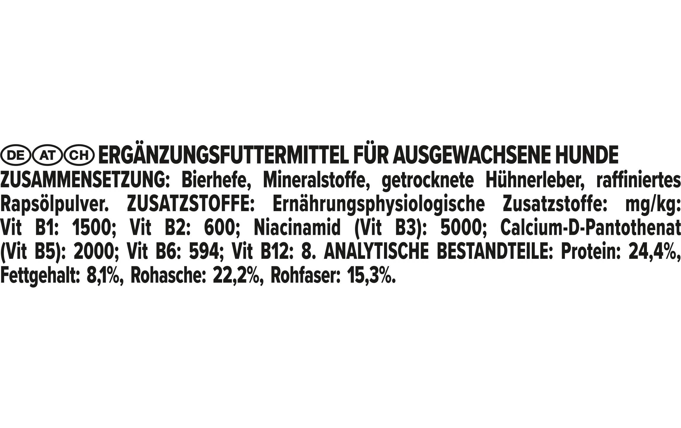 Hunde-Nahrungsergänzung Multivitamins+ 45 TablettenErgänzungsfuttermittel für ausgewachsene Hunde