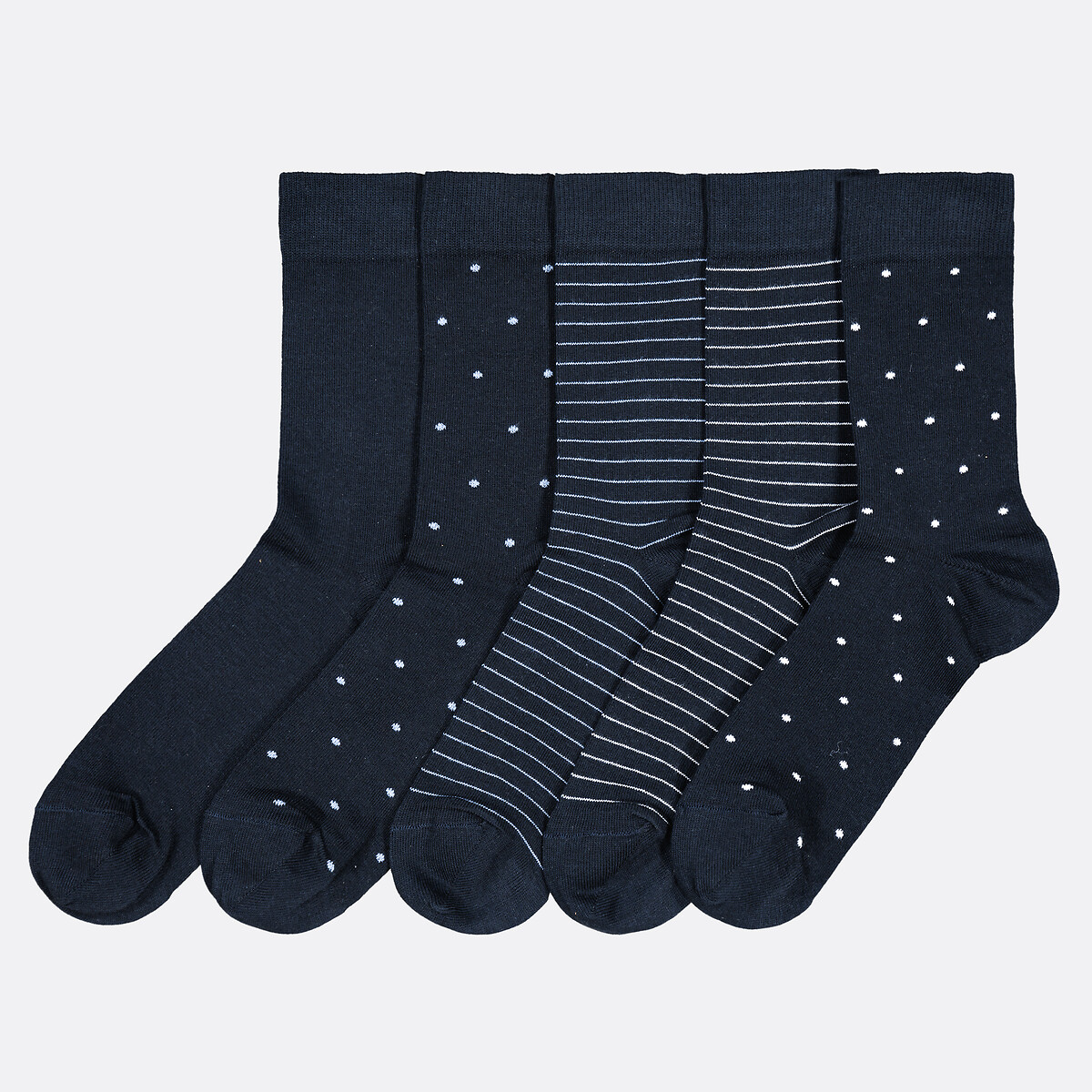 COLEÇÃO LA REDOUTE<br>Conjunto de 5 pares de meias