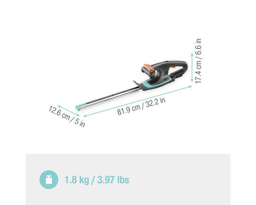 GARDENA EasyCut40/18V P4A accu-heggenschaar zonder accu en lader