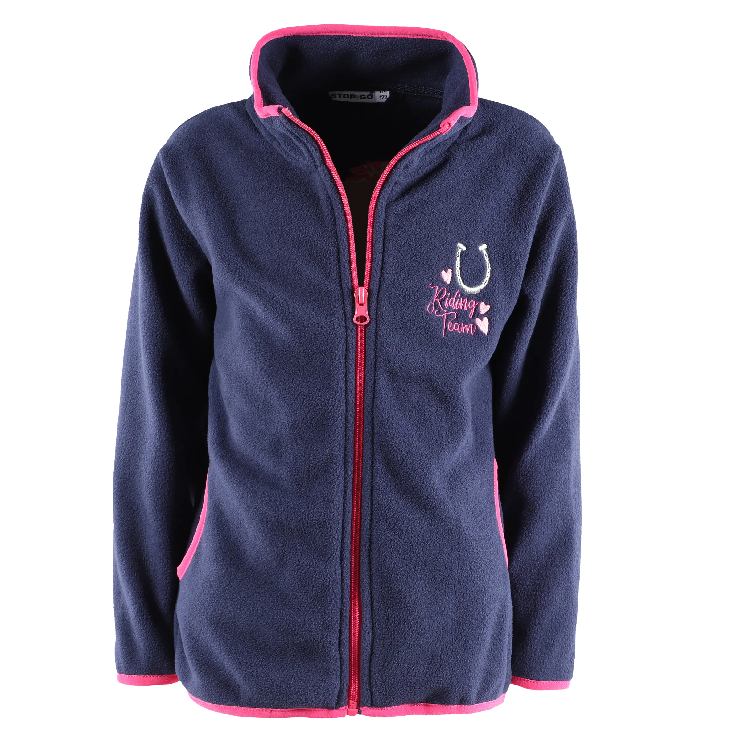 Kinder Fleecejacke mit Stickerei-Applikation