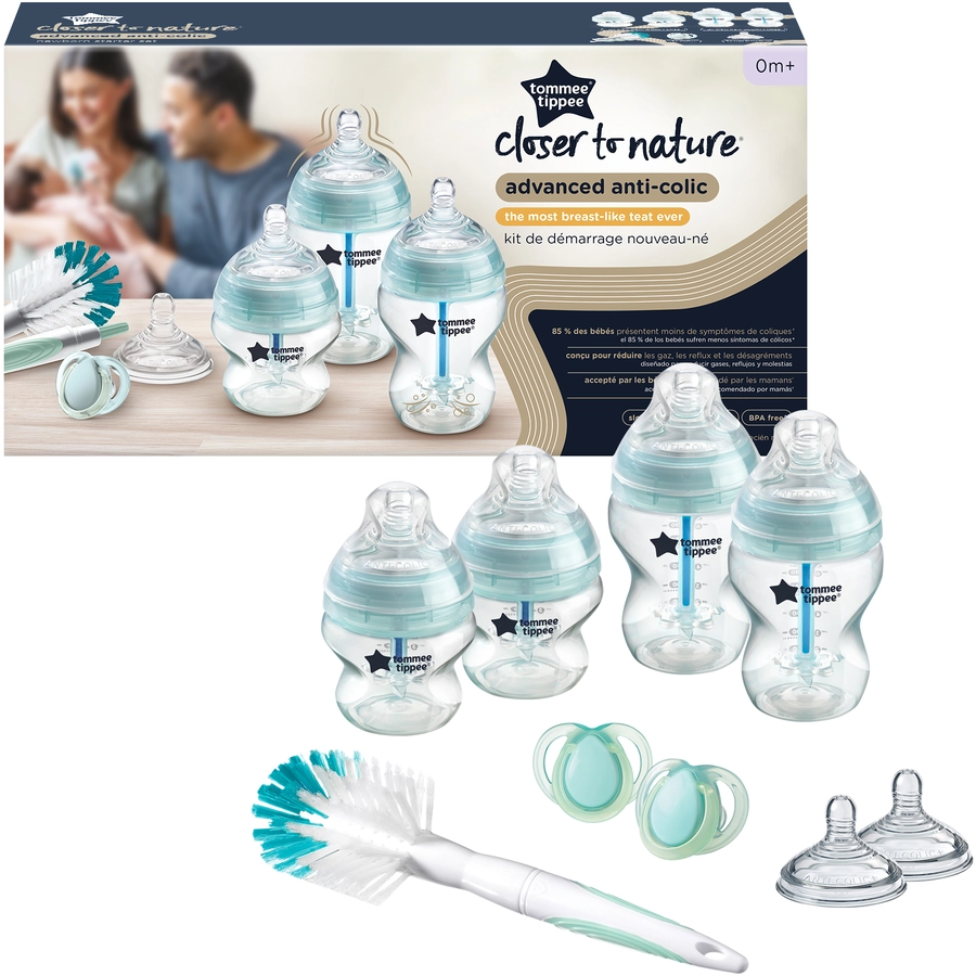 Tommee Tippee Starterset Advanced Anti-Kolik, transparent