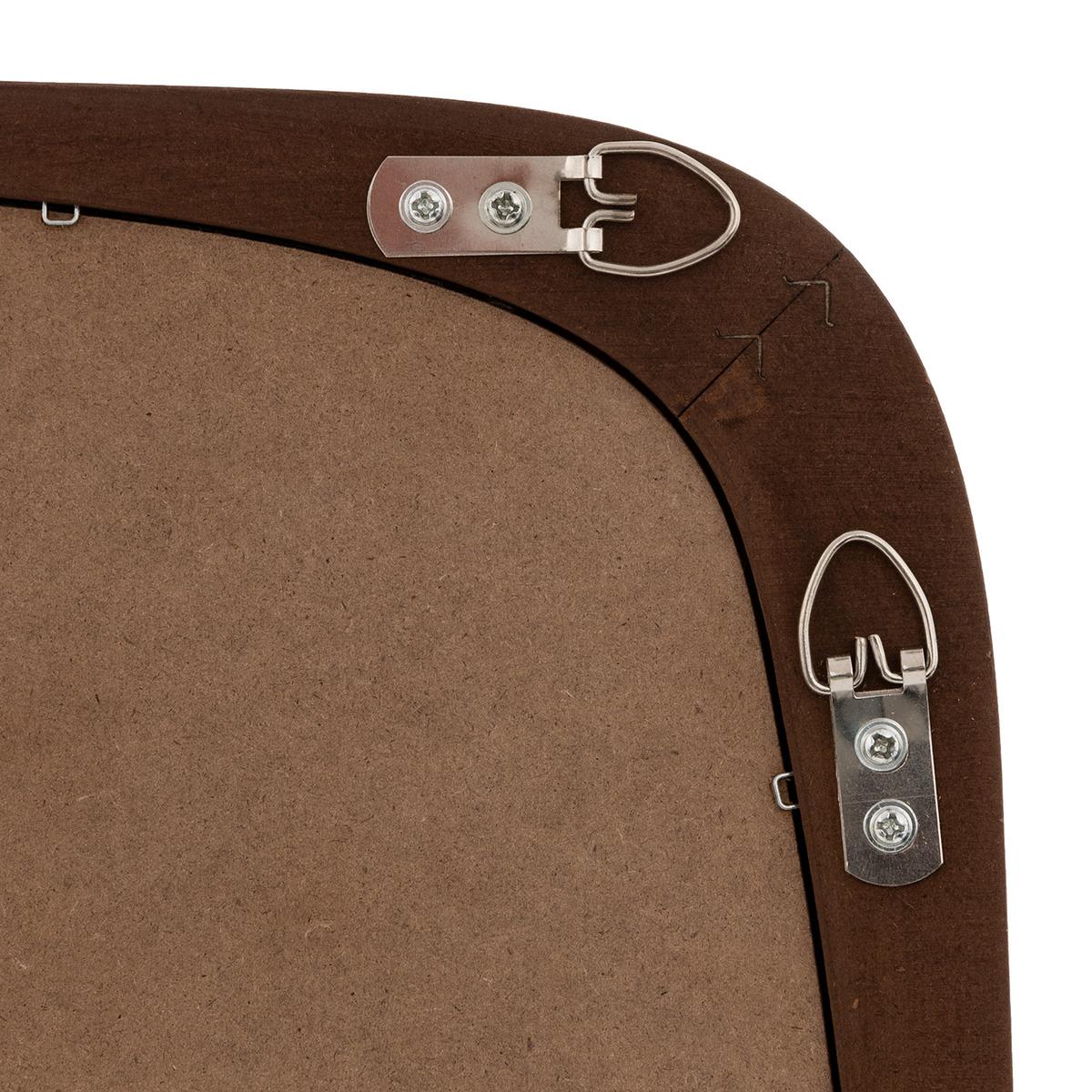 MIROIR KEIRA MARRON D.43X65CM