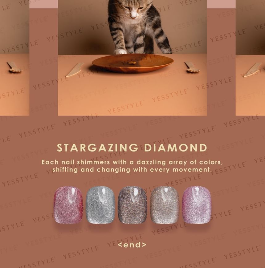 Cosplus - Da Vinci Color Code Cat Eyes Nagelgellak Stargazing Diamond