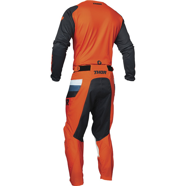 Thor Motocross - Pantalon enfant Pulse Racer Orange / Bleu foncé / Bleu Clair
