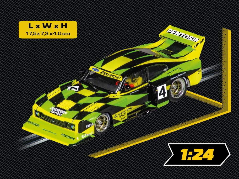 CARRERA DIGITAL 124 - Ford Capri Zakspeed Turbo Jürgen Hamelmann-Team, No. 4