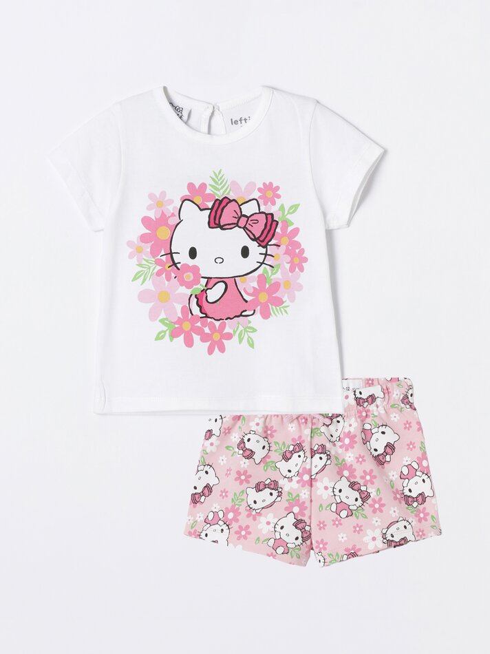 Conjunto de camiseta e shorts Hello Kitty ©Sanrio - Branco