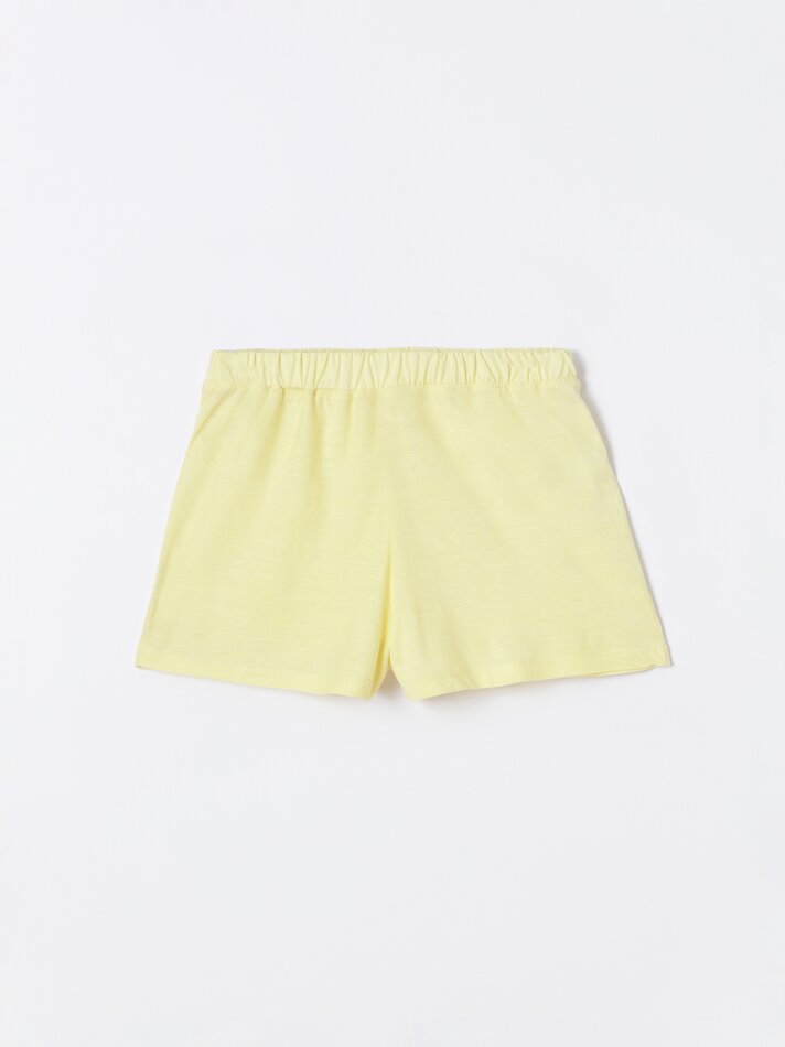 Conjunto de pijama estampado - Amarelo claro