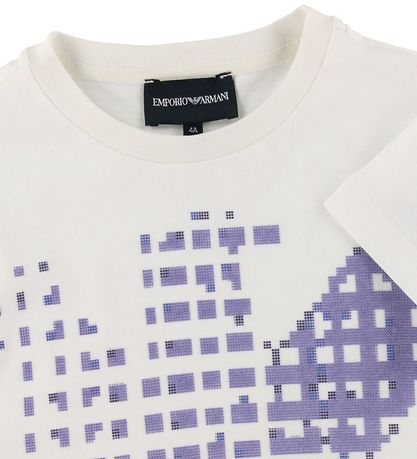 Emporio Armani T-Shirt - Weiß m. Lila
