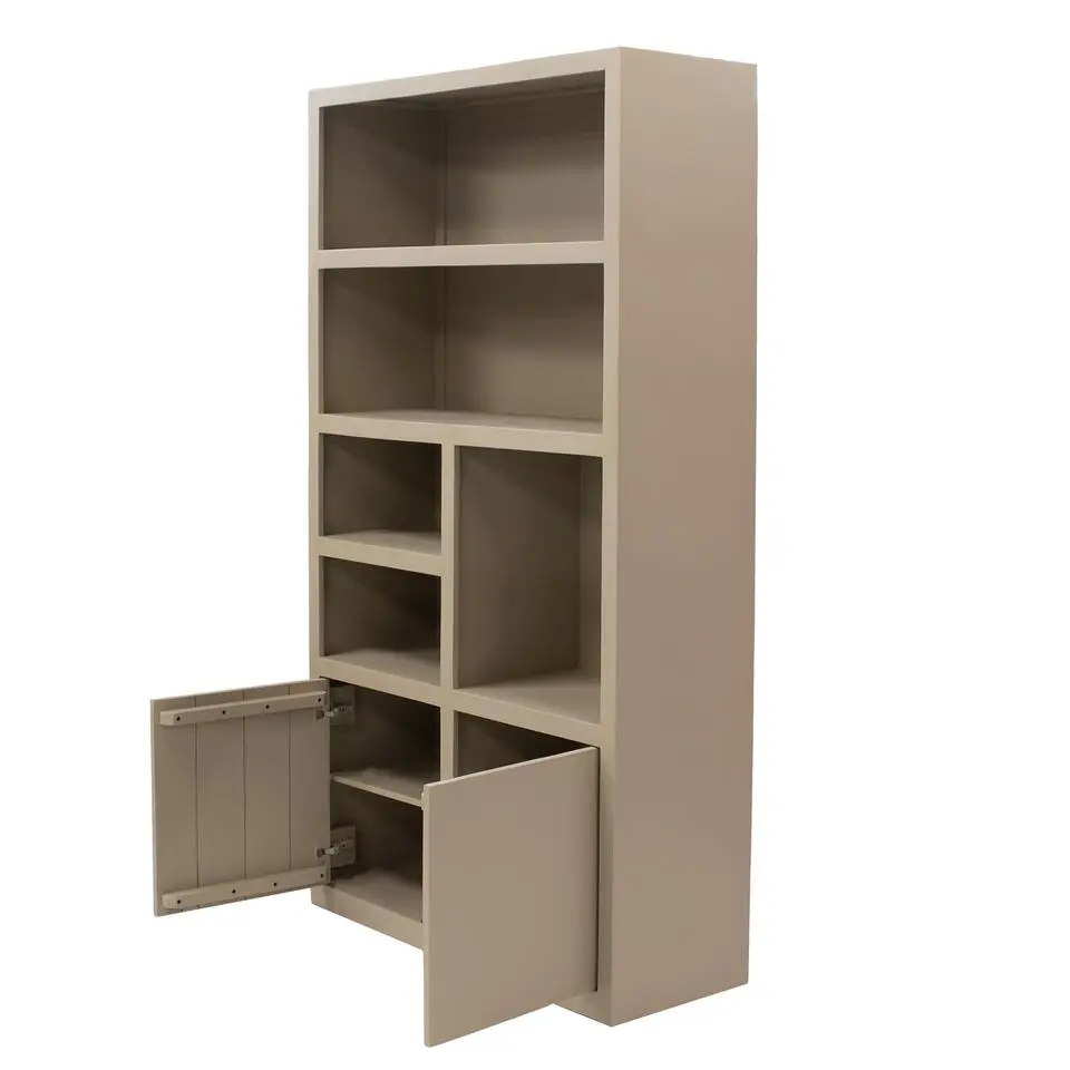 Wandkast Hardhout Beige - 120x45x220cm - Xander