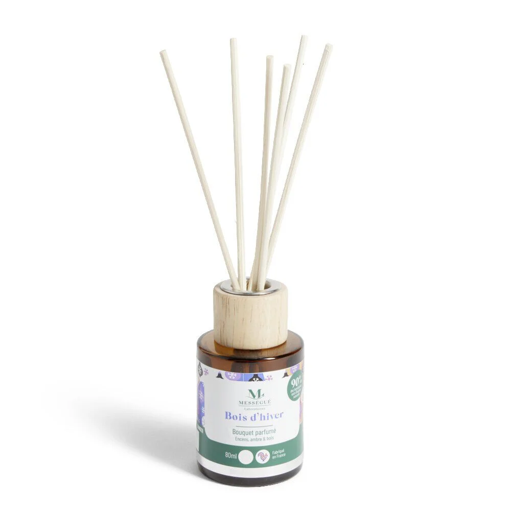 Diffuseur à bâtonnets 80ml Mességué bouquet parfumé bois d'hiver