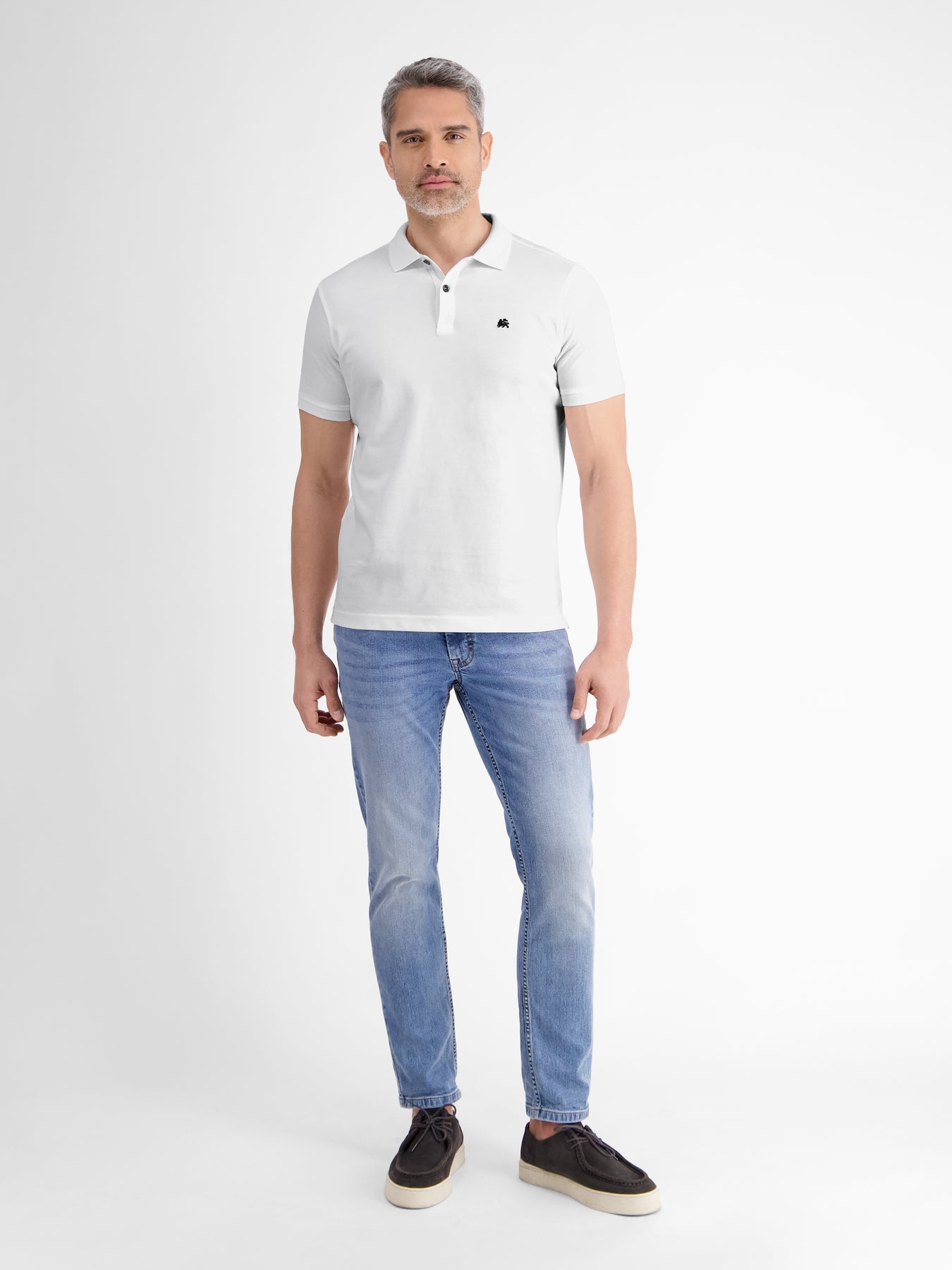 Basic Poloshirt für Herren, unifarben