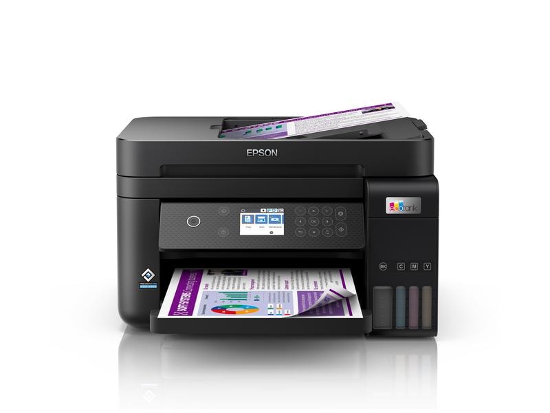 Epson Multifunktionsdrucker EcoTank ET-3850 3-in-1-Multifunktions-Tintenstrahldrucker mit Ecotank-System