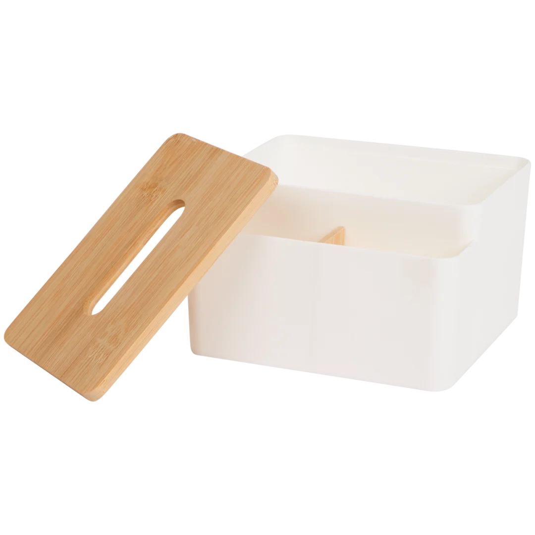 Boîte à mouchoirs avec rangements Eleganza