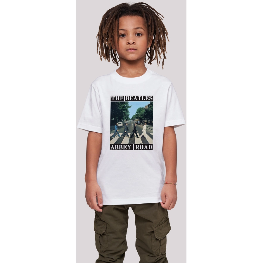 F4NT4STIC T-Shirt The Beatles Band Abbey Road weiß