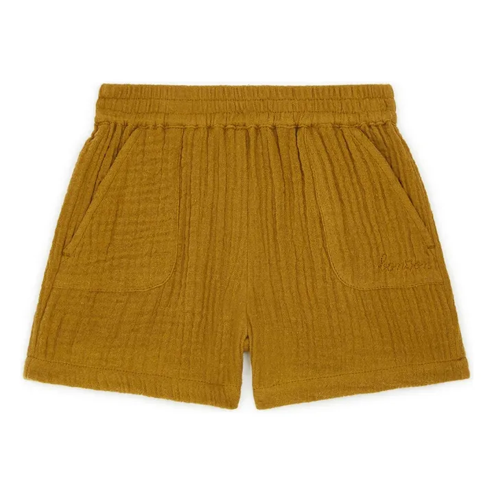 Bonton Short Ramb Gaze de Coton Bio | Ocre