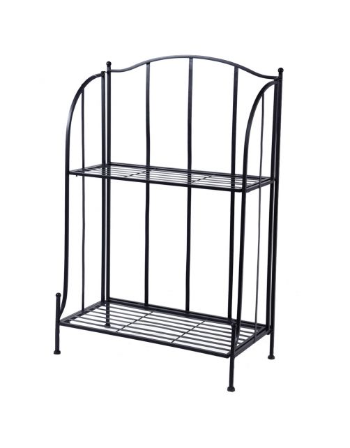 Mega Collections Etagere 2-Laags - Etageres - 60x30x97 cm Zwart