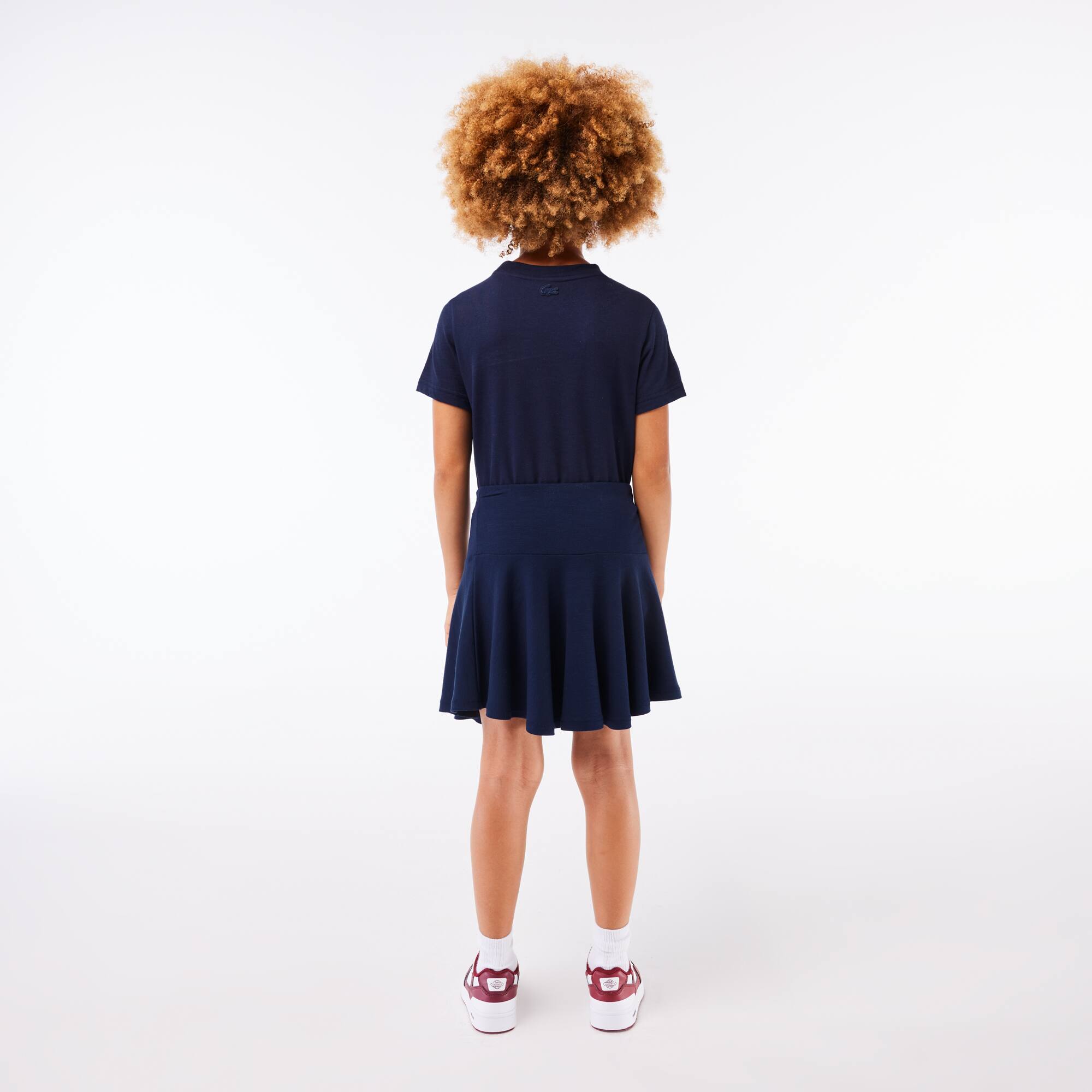 Jupe courte fille Lacoste en tissu extensible Pantalons & Robes - Bleu - Lacoste - Fille