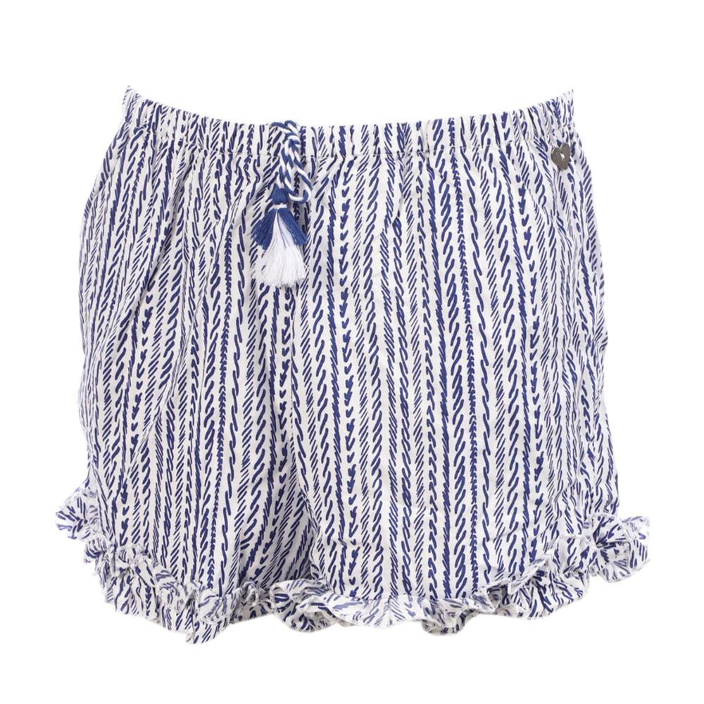 Teddy Smith Short Blanc/Bleu Imprimé Fille Teddy Smith Saxo
