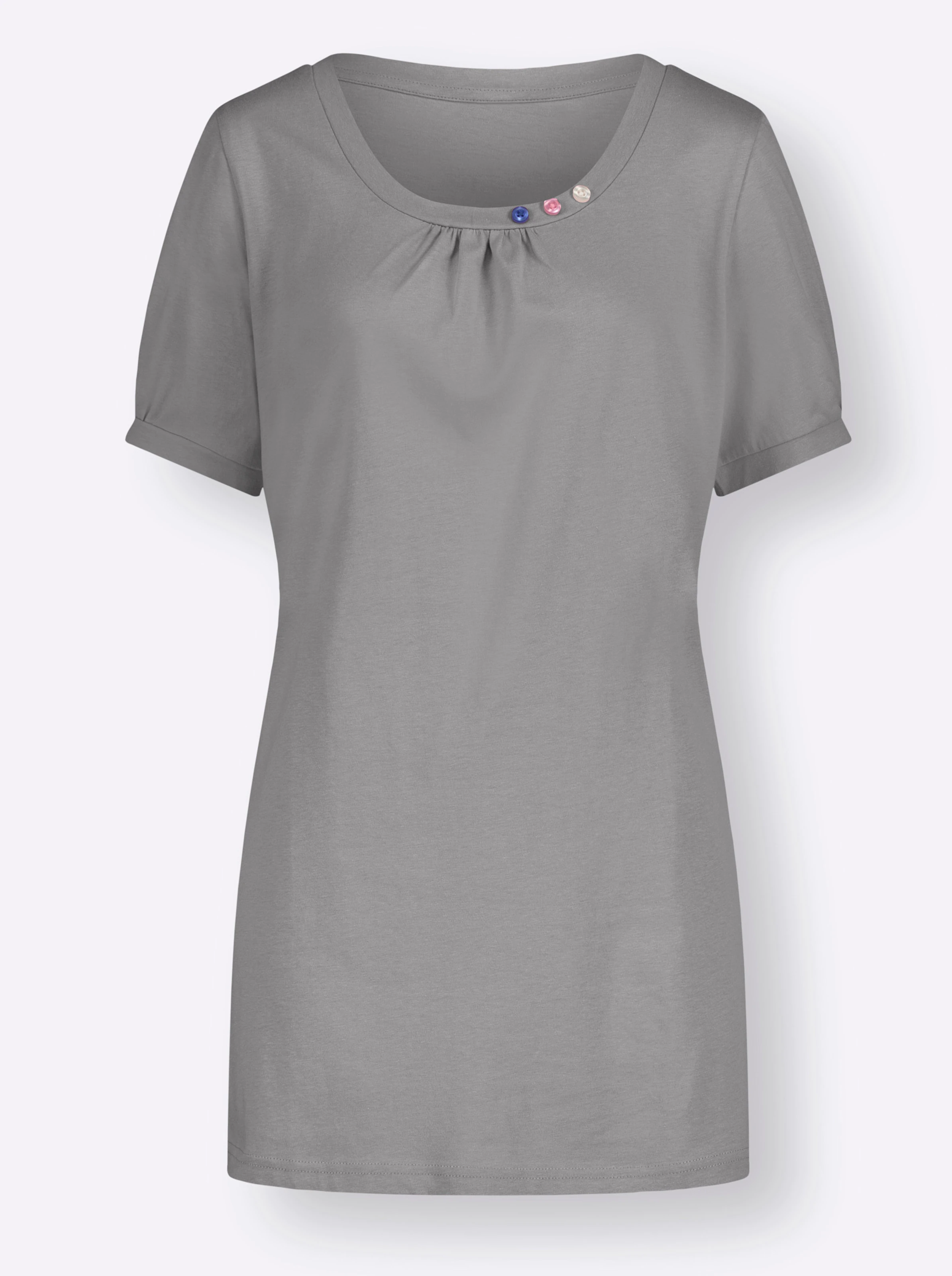 Longshirt in steingrau
