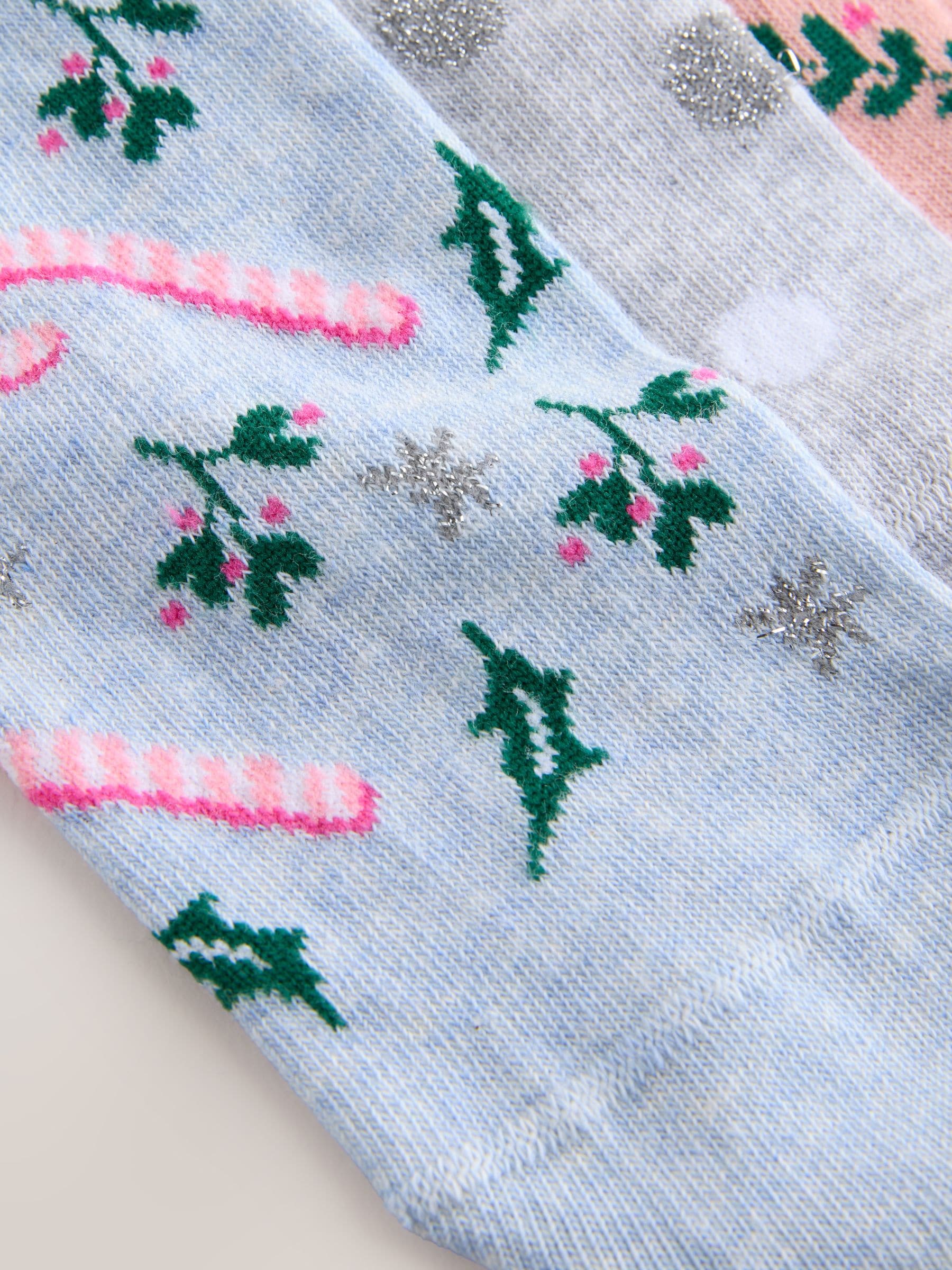The Snowman License - 4 paar enkelsokken met kerstmotief